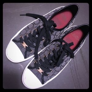 COACH | Black Lace-Up Shoes | Size 8